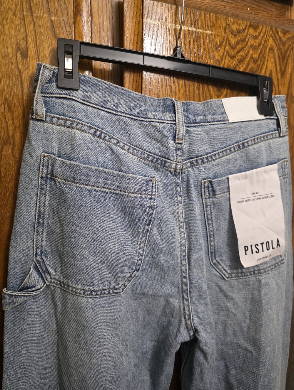 NWT PISTOLA Milo High Rise Ultra Wide Leg Size 27 - Picture 5 of 11